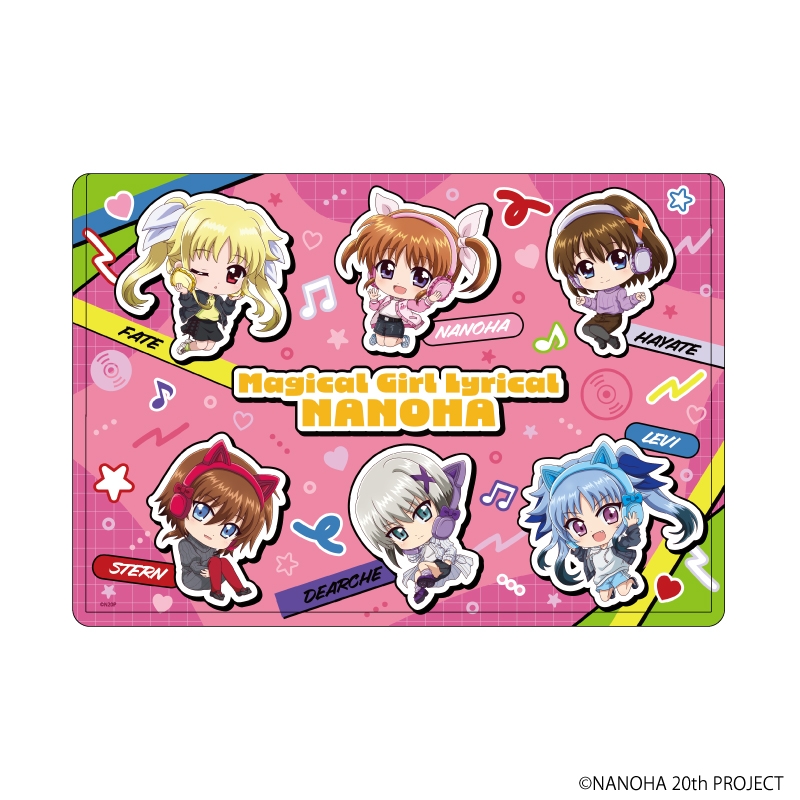 【グッズ-ファイル】魔法少女リリカルなのはシリーズ キャラクリアケース 15/集合デザイン(ミニキャライラスト)