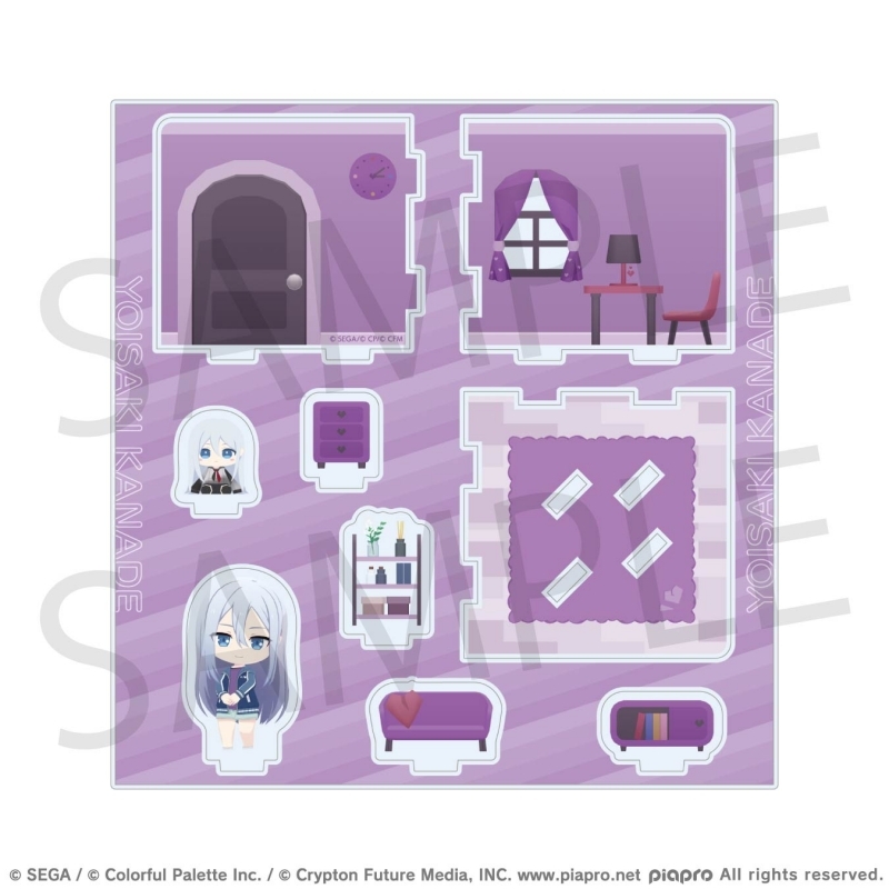 【グッズ-スタンドポップ】プロジェクトセカイ カラフルステージ！ feat. 初音ミク マイセカイ アクリルルームジオラマ ひび割れたハートルームシリーズ 宵崎 奏