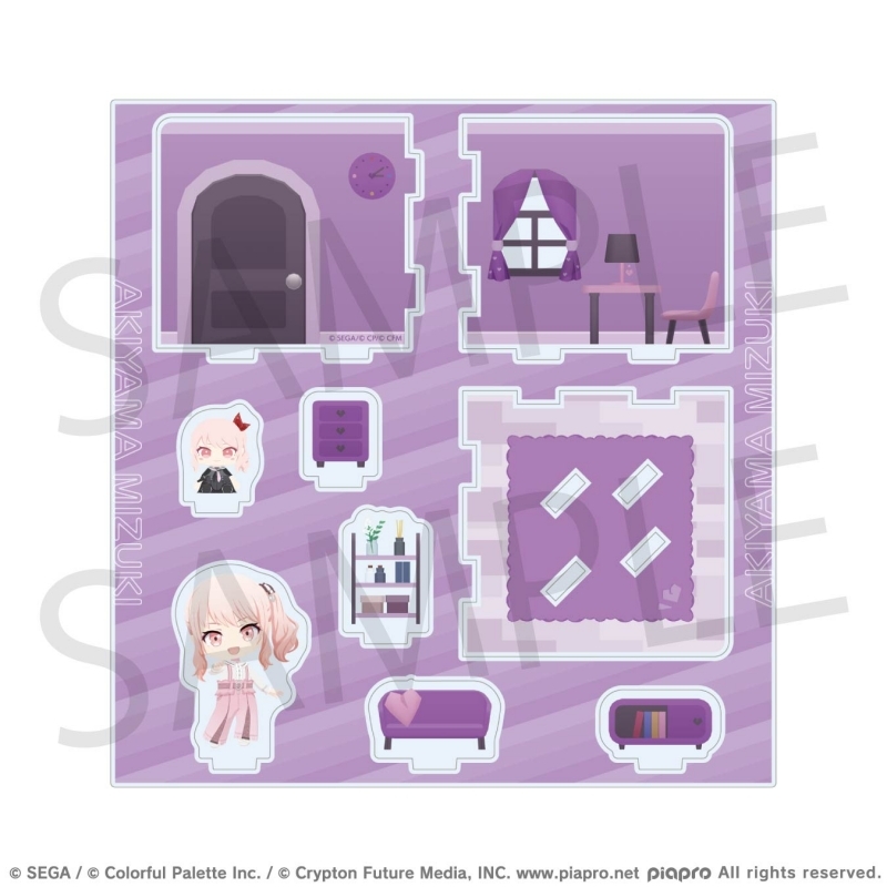 【グッズ-スタンドポップ】プロジェクトセカイ カラフルステージ！ feat. 初音ミク マイセカイ アクリルルームジオラマ ひび割れたハートルームシリーズ 暁山 瑞希