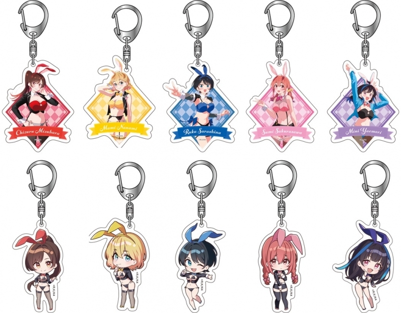【グッズ-キーホルダー】彼女、お借りします トレーディングアクリルキーホルダー(逆バニー)全10種