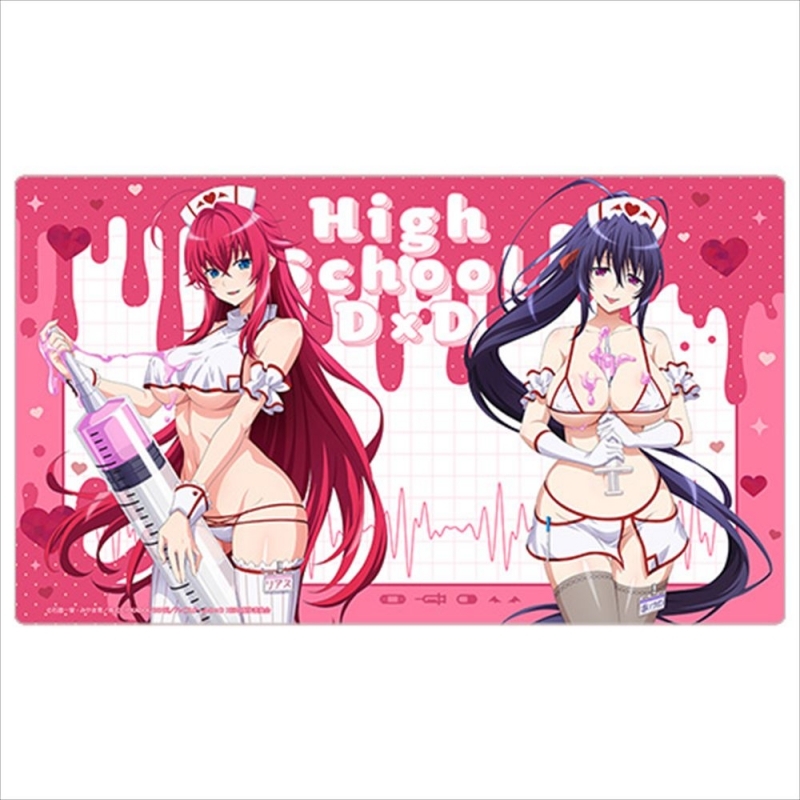 【トレカ-サプライ】ハイスクールD×D HERO 描き下ろしラバーマット（リアス・グレモリー＆姫島朱乃／白ナース）