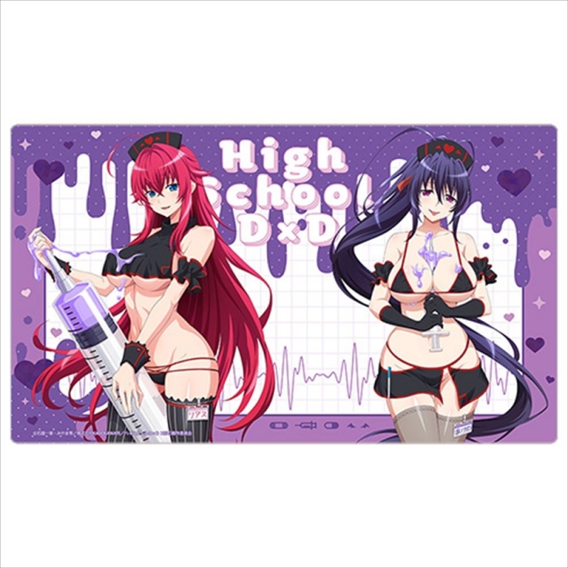 【トレカ-サプライ】ハイスクールD×D HERO 描き下ろしラバーマット（リアス・グレモリー＆姫島朱乃／黒ナース）