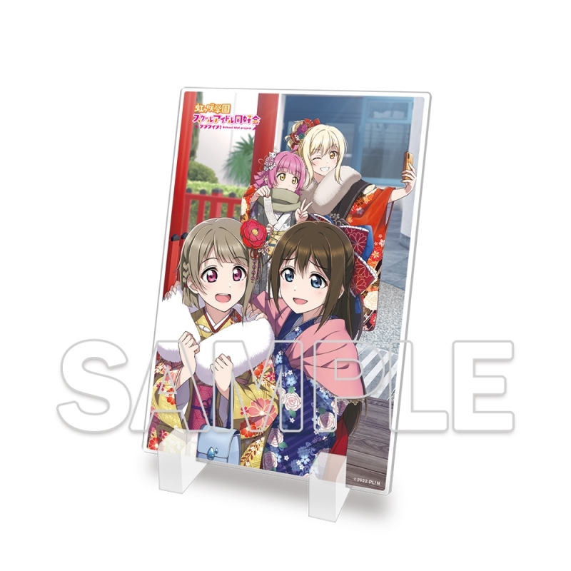 【グッズ-スタンドポップ】ラブライブ！虹ヶ咲学園スクールアイドル同好会 ミニアクリルプレート かすみ＆しずく＆愛＆璃奈