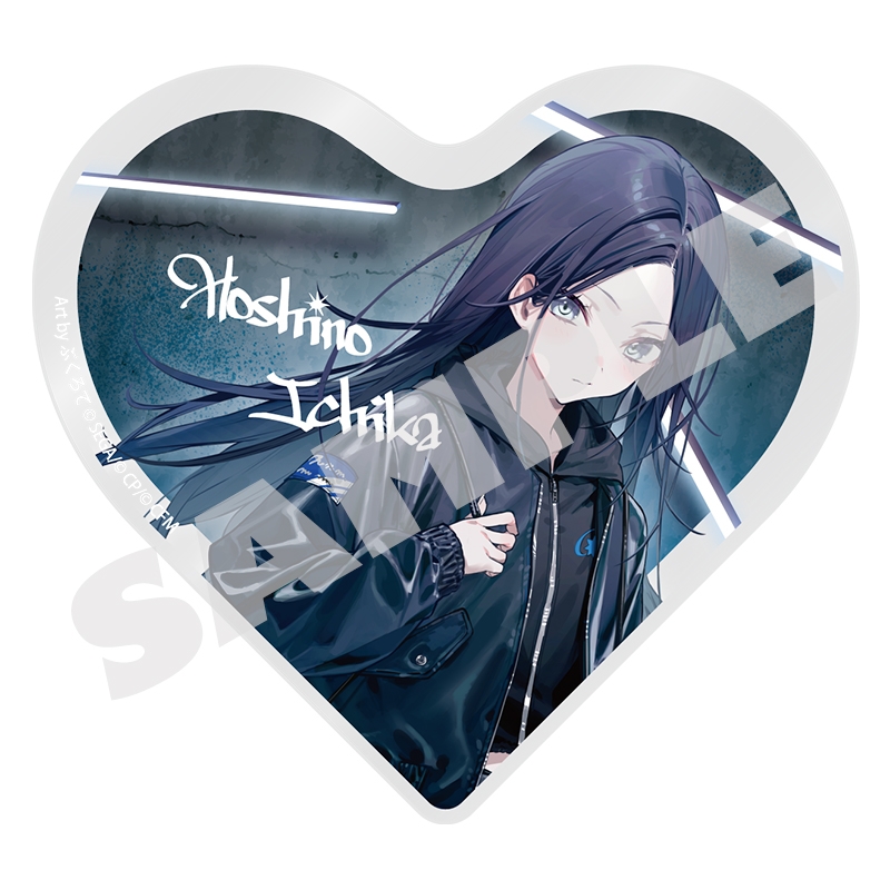 【グッズ-スタンドポップ】プロジェクトセカイ カラフルステージ！ feat. 初音ミク イラストレーターコラボ ハート型アクリルブロック 星乃 一歌