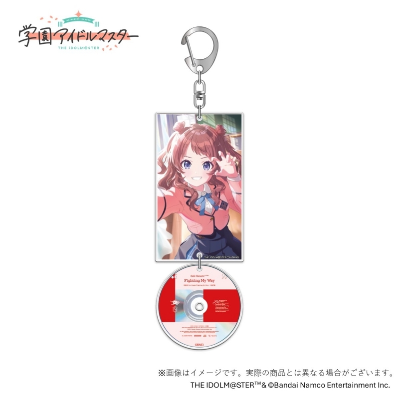 【グッズ-キーホルダー】学園アイドルマスター 初星学園レトロコレクション公式8cmCD風アクリルキーホルダー 花海咲季