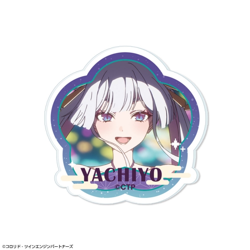 【グッズ-バッチ】超かぐや姫！ アクリルバッジ デザイン11(月見ヤチヨ)