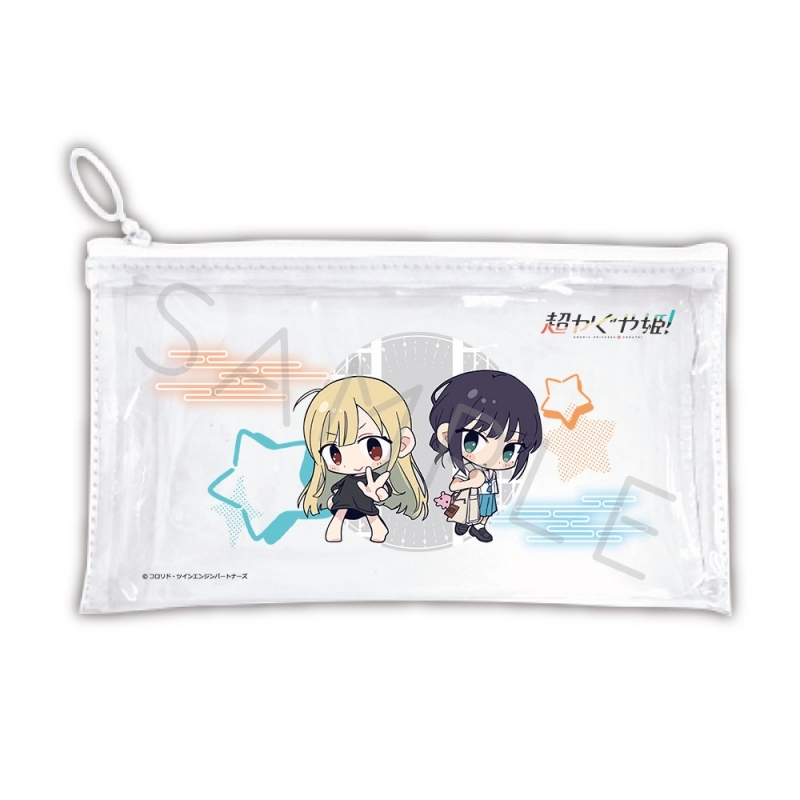 【グッズ-ポーチ】超かぐや姫！ フラットクリアポーチ A(かぐや&彩葉)