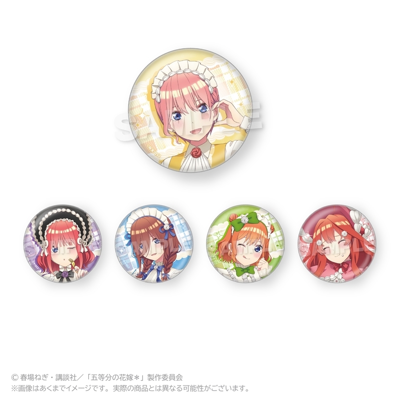 【グッズ-バッチ】五等分の花嫁＊ トレーディング缶バッジ スイーツロリータver.