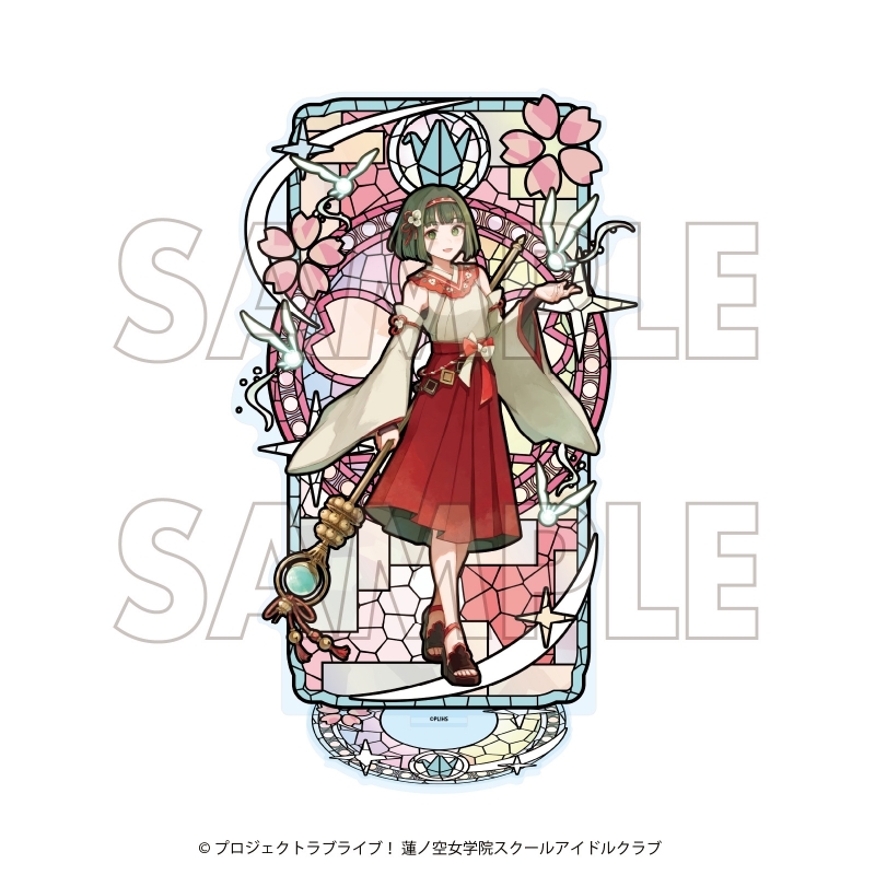 【グッズ-スタンドポップ】ラブライブ!蓮ノ空女学院スクールアイドルクラブ×石川県コラボ第四弾 ステンドグラスアクリルスタンド 百生 吟子