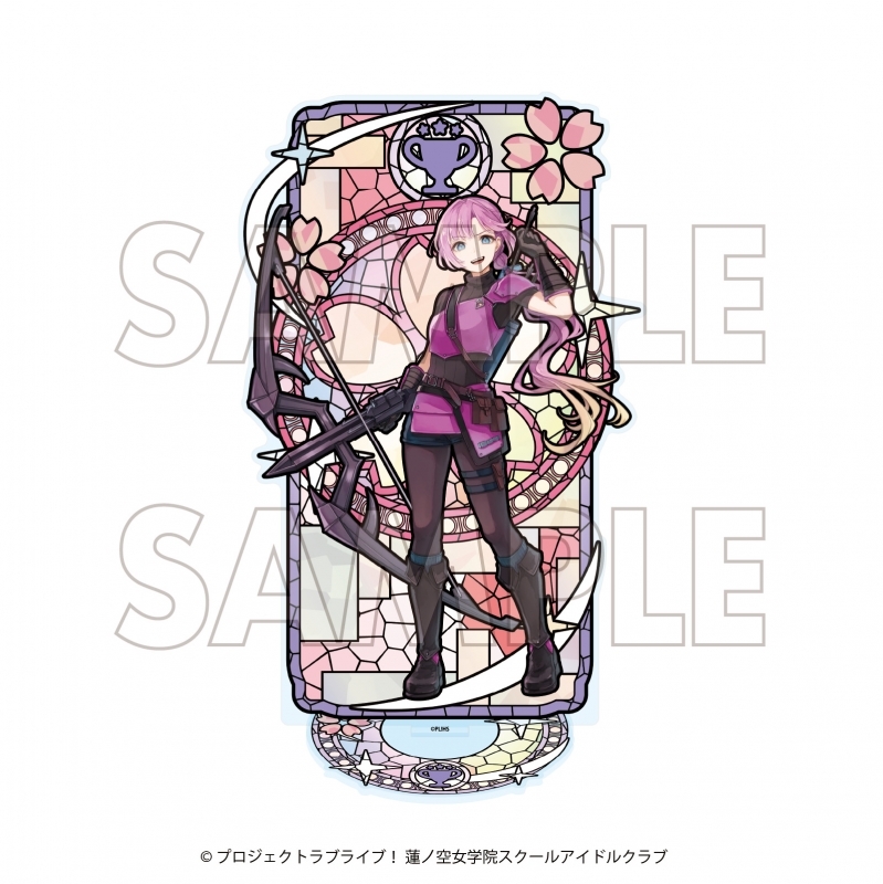 【グッズ-スタンドポップ】ラブライブ!蓮ノ空女学院スクールアイドルクラブ×石川県コラボ第四弾 ステンドグラスアクリルスタンド 安養寺 姫芽