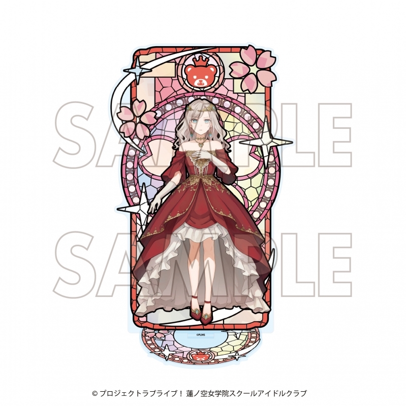 【グッズ-スタンドポップ】ラブライブ!蓮ノ空女学院スクールアイドルクラブ×石川県コラボ第四弾 ステンドグラスアクリルスタンド セラス・柳田・リリエンフェルト