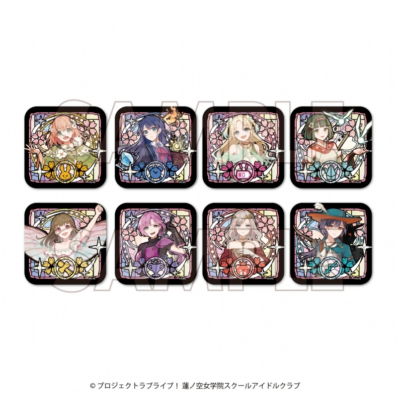 【グッズ-バッチ】ラブライブ！蓮ノ空女学院スクールアイドルクラブ×石川県コラボ第四弾 TRスクエアオーロラ缶バッジ（全8種)