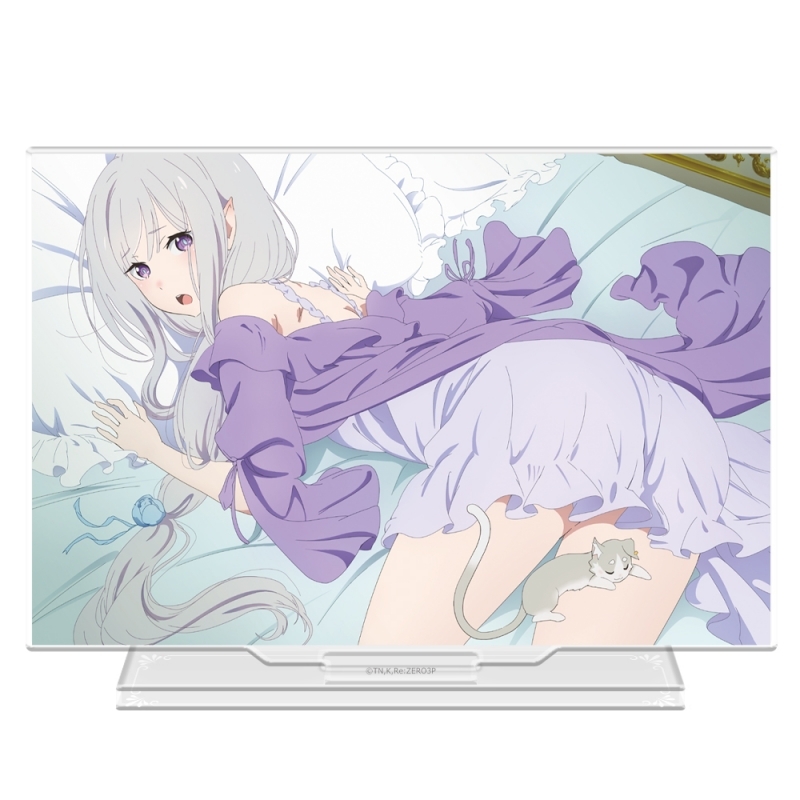 【グッズ-スタンドポップ】Re:ゼロから始める異世界生活 アクリルキャラスタンド エミリア&パック