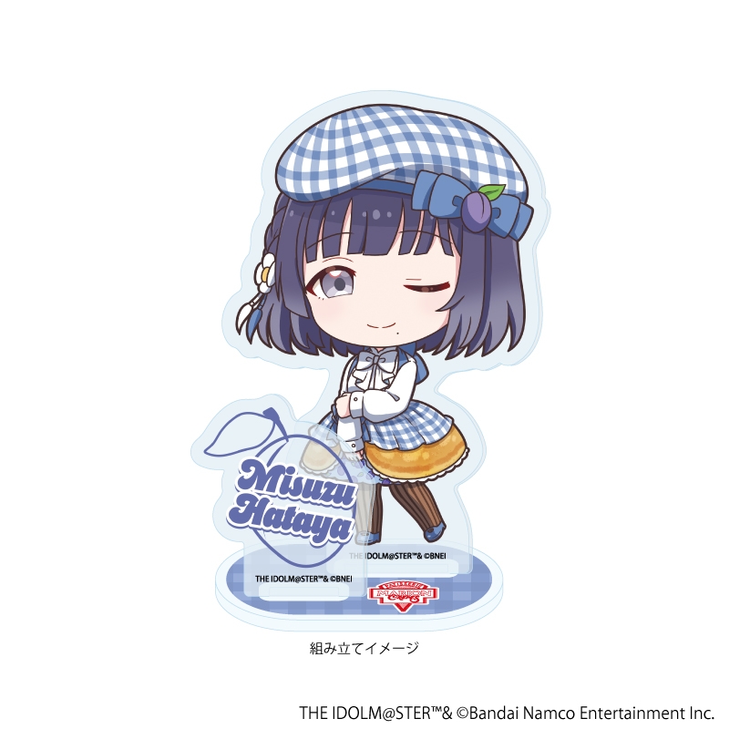 【グッズ-スタンドポップ】学園アイドルマスター アクリルスタンドプレート 12/秦谷美鈴 クレープ風ドレスver.(ミニキャライラスト)