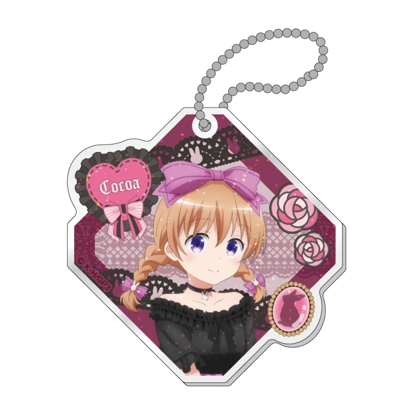 【グッズ-キーホルダー】ご注文はうさぎですか？ BLOOM ラメ入りアクリルキーホルダー / ココア