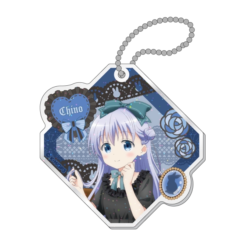 【グッズ-キーホルダー】ご注文はうさぎですか？ BLOOM ラメ入りアクリルキーホルダー / チノ