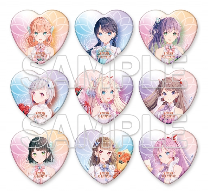 【グッズ-バッチ】ラブライブ！蓮ノ空女学院スクールアイドルクラブ トレーディングハート缶バッジ Ver.AURORA FLOWER