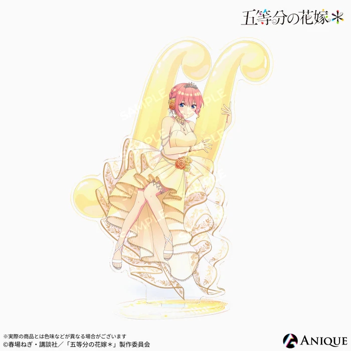 【グッズ-スタンドポップ】五等分の花嫁＊ 描き下ろしイラスト クインテット 中野一花 アクリルスタンド