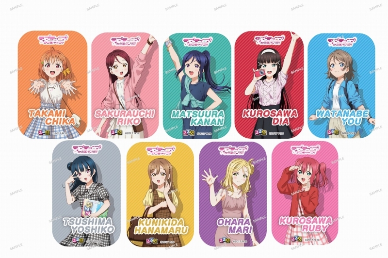 【グッズ-バッジ】ラブライブ！サンシャイン!! トレーディングスクエア缶バッジ るるぶ描きおろしver. コンプリートセット