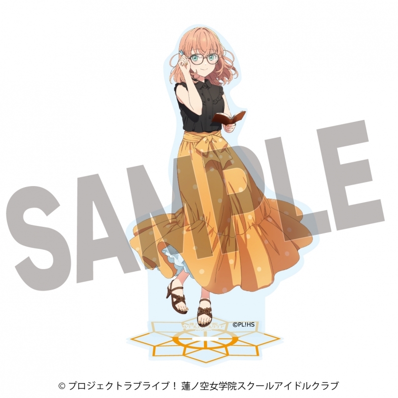 【グッズ-スタンドポップ】ラブライブ！蓮ノ空女学院スクールアイドルクラブ×石川県立図書館アクリルスタンド 日野下花帆