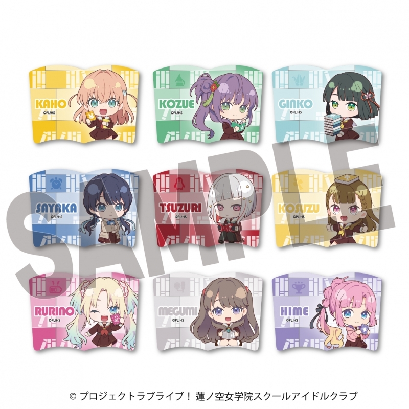 【グッズ-バッチ】ラブライブ！蓮ノ空女学院スクールアイドルクラブ×石川県立図書館 TRブック型缶バッジ（全9種）
