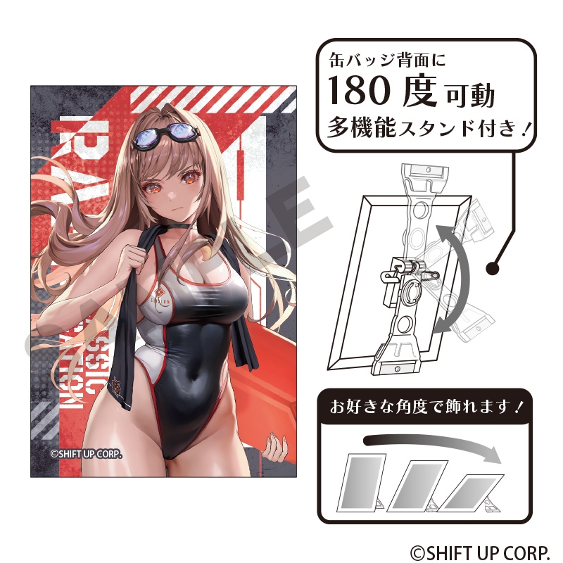 【グッズ-バッチ】勝利の女神：NIKKE アート缶バッジ ラピ