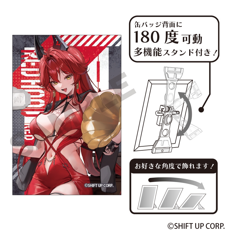 【グッズ-バッチ】勝利の女神：NIKKE アート缶バッジ レッドフード