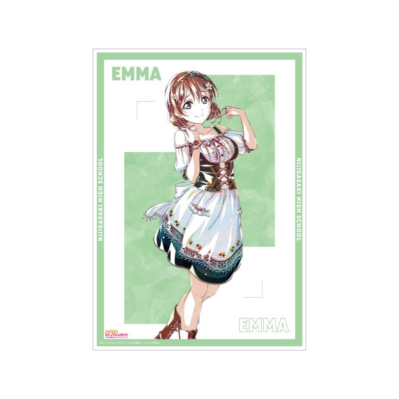 【グッズ-ポスター】ラブライブ！虹ヶ咲学園スクールアイドル同好会 エマ・ヴェルデ Ani-Art 第2弾 A3マット加工ポスター