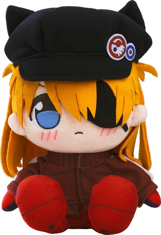 【グッズ-ぬいぐるみ】ヱヴァンゲリヲン新劇場版 くりぱん ぬいぐるみ 式波・アスカ・ラングレー （ジャージ＆キャスケット）