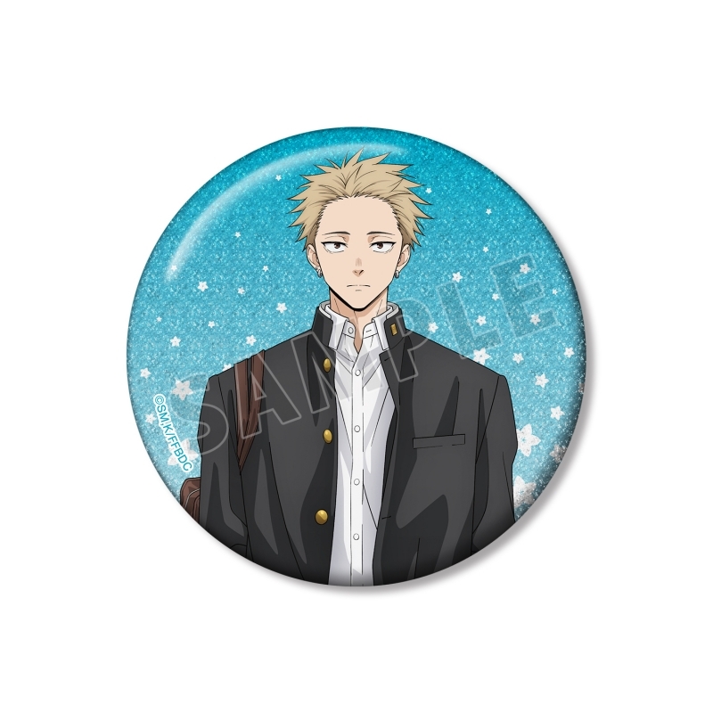 【グッズ-バッチ】薫る花は凛と咲く 紬 凛太郎 75mmグリッター缶バッジ