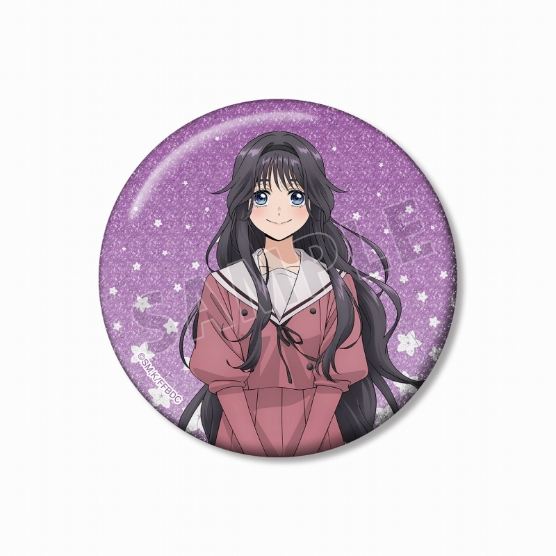 【グッズ-バッチ】薫る花は凛と咲く 和栗薫子 75mmグリッター缶バッジ