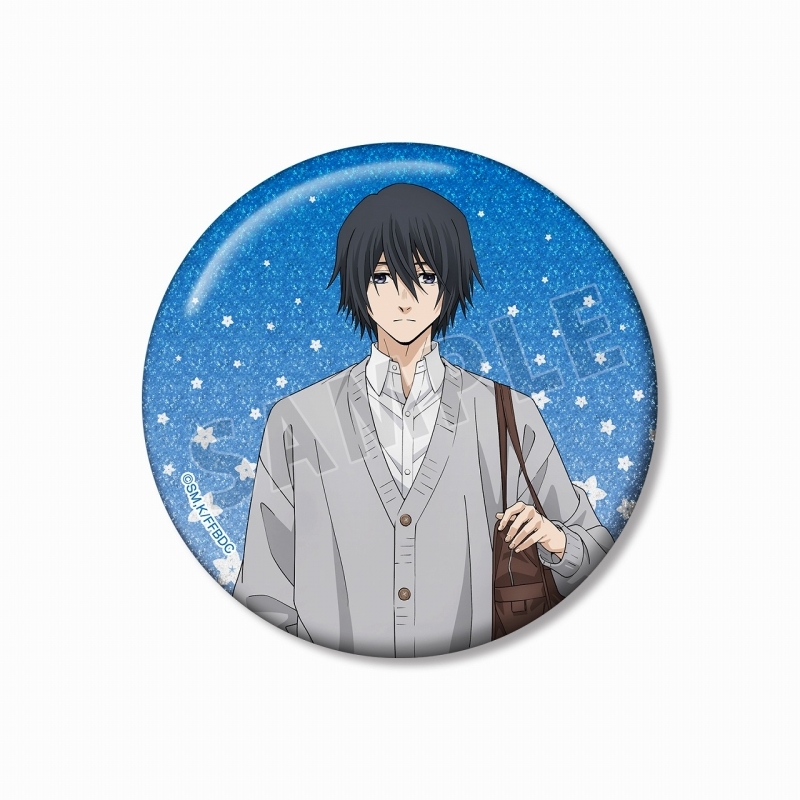 【グッズ-バッチ】薫る花は凛と咲く 夏沢 朔 75mmグリッター缶バッジ