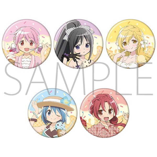 【グッズ-バッチ】魔法少女まどか☆マギカ ホロキャラバッジコレクション(ice cream PARTY)