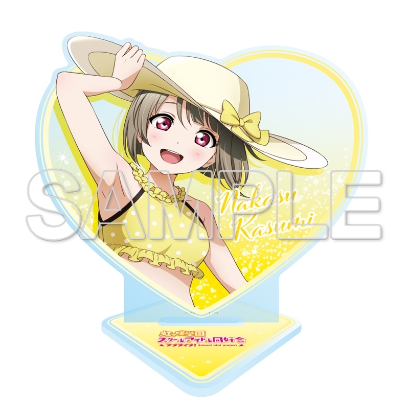 【グッズ-スタンドポップ】ラブライブ！虹ヶ咲学園スクールアイドル同好会 ハート型ラメ入りアクリルスタンド 中須 かすみ