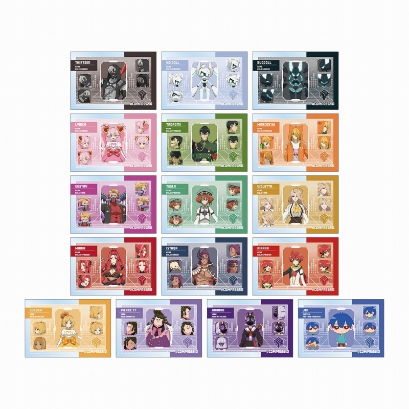 【グッズ-カード】#コンパス2.0 戦闘摂理解析システム トレーディングクリアカード ver.A