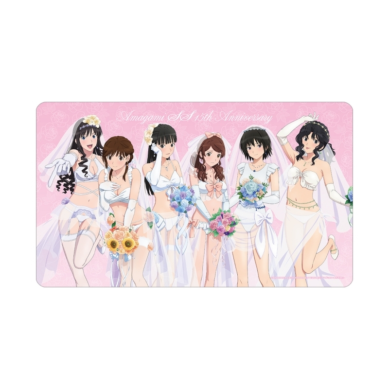 【グッズ-デスクマット】アマガミSS+plus 描き下ろし 集合 ウェディング水着ver. マルチデスクマット