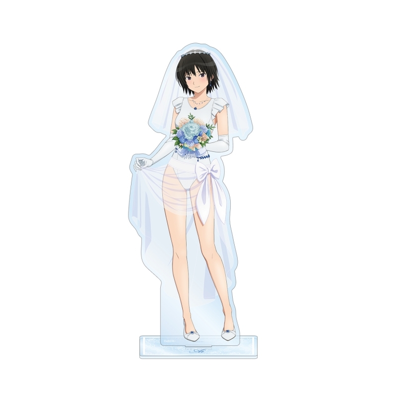【グッズ-スタンドポップ】アマガミSS+plus 描き下ろし 七咲 逢 ウェディング水着ver. BIGアクリルスタンド