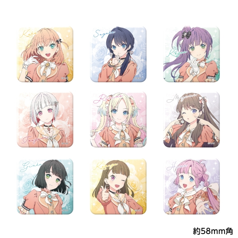 【グッズ-バッチ】ラブライブ！蓮ノ空女学院スクールアイドルクラブ トレーディング描き下ろしスクエア缶バッジ