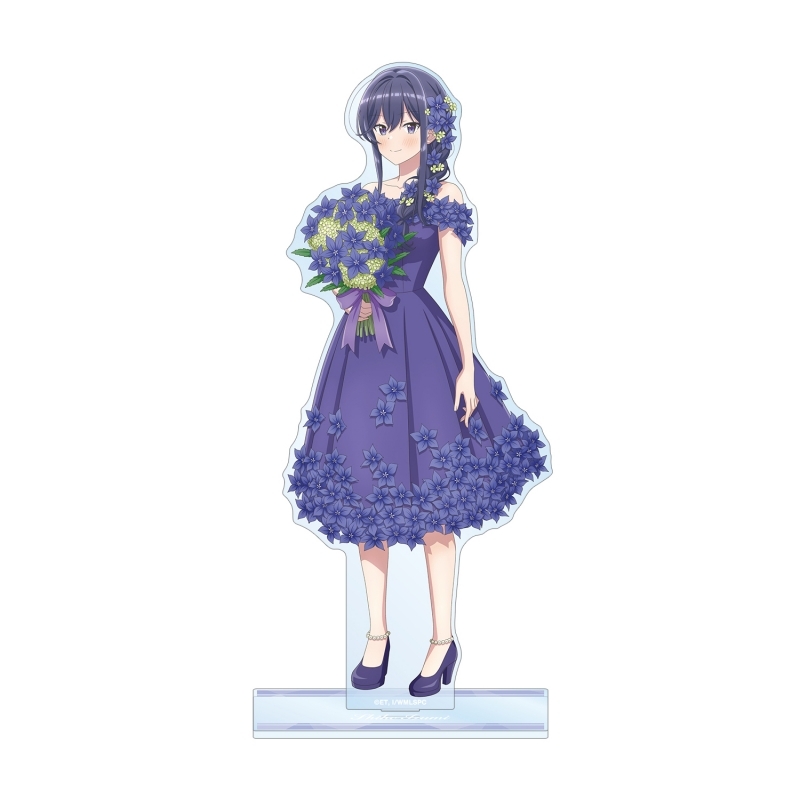 【グッズ-スタンドポップ】ささやくように恋を唄う 描き下ろし 泉 志帆 花びらドレスver. 特大アクリルスタンド