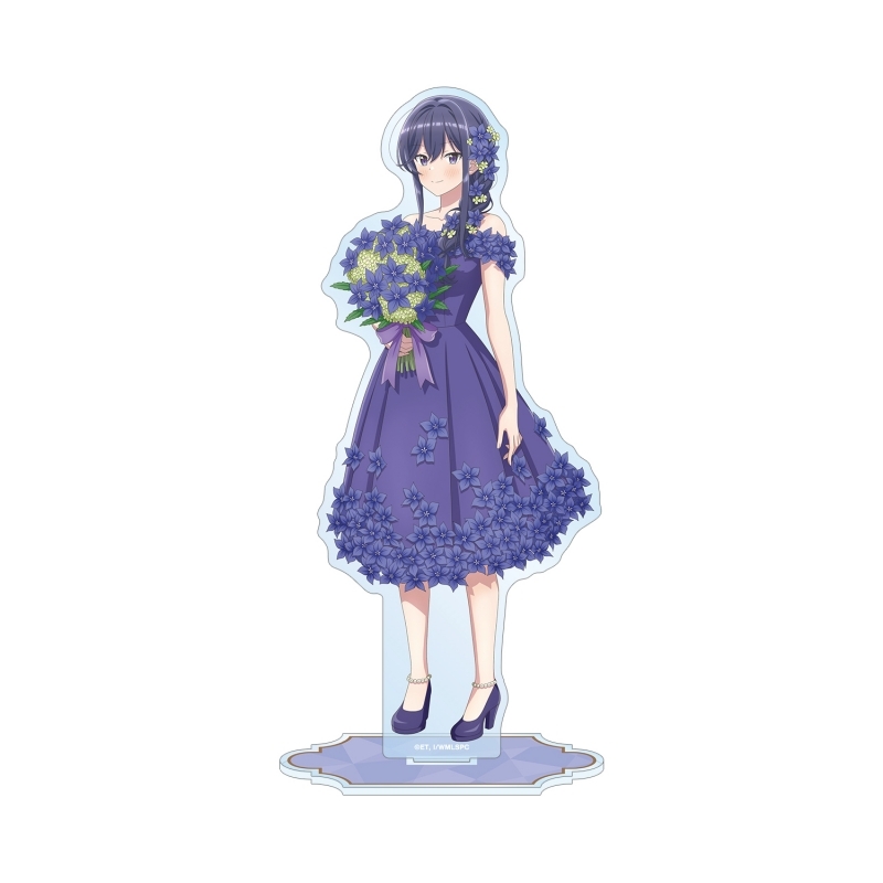 【グッズ-スタンドポップ】ささやくように恋を唄う 描き下ろし 泉 志帆 花びらドレスver. BIGアクリルスタンド