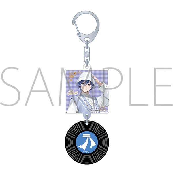 【グッズ-キーホルダー】初音ミクシリーズ レコード風キーホルダー/レジャフェス F KAITO