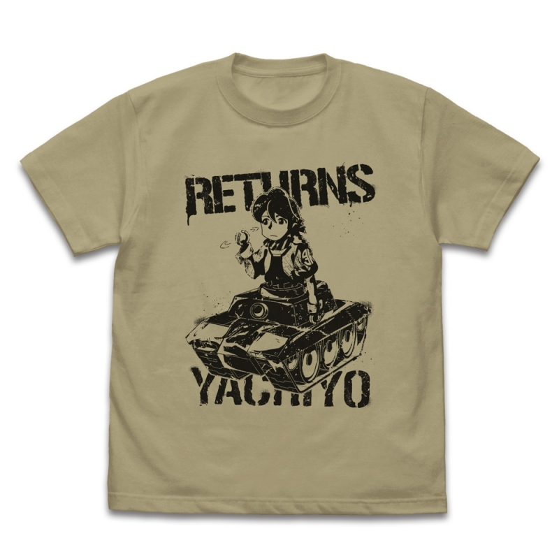 【グッズ-Tシャツ】アポカリプスホテル 帰還したヤチヨ Tシャツ/SAND KHAKI-L