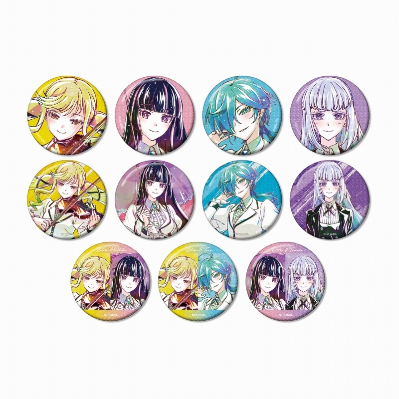 【グッズ-バッチ】ロックは淑女の嗜みでして トレーディング Ani-Art グリッター缶バッジ