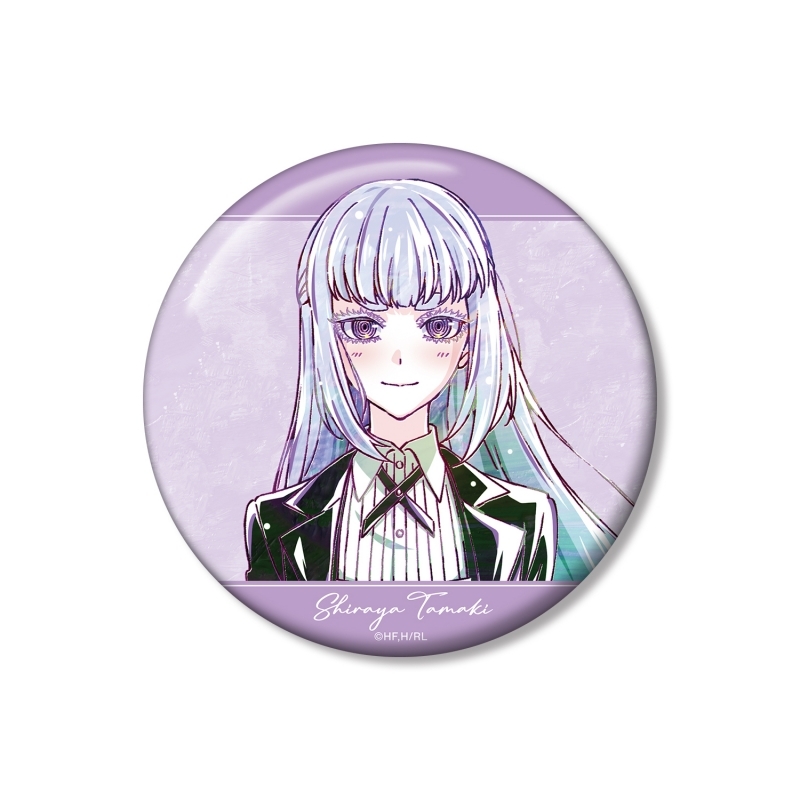 【グッズ-バッチ】ロックは淑女の嗜みでして 白矢環 Ani-Art 100mm缶バッジ