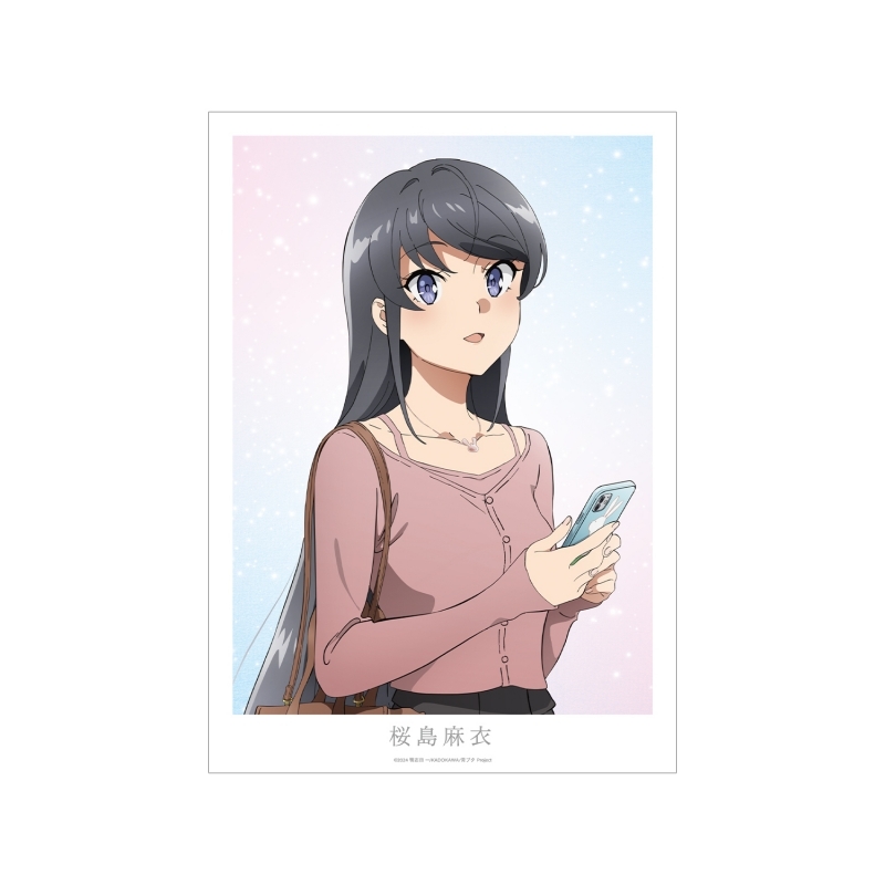 【グッズ-ポスター】青春ブタ野郎はサンタクロースの夢を見ない 桜島麻衣 A3マット加工ポスター