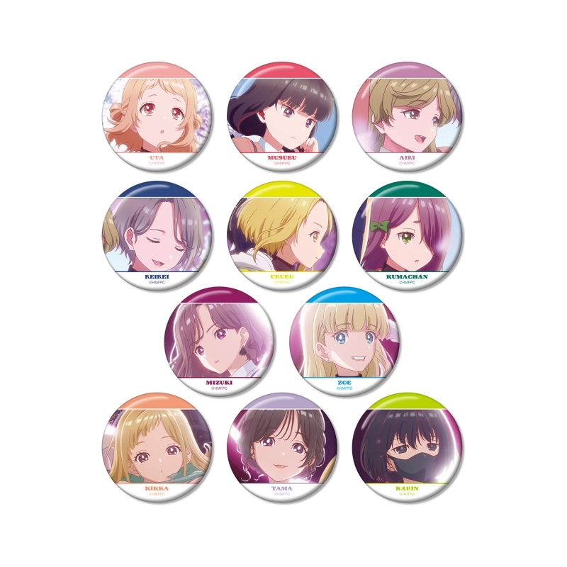【グッズ-バッチ】うたごえはミルフィーユ トレーディング缶バッジ