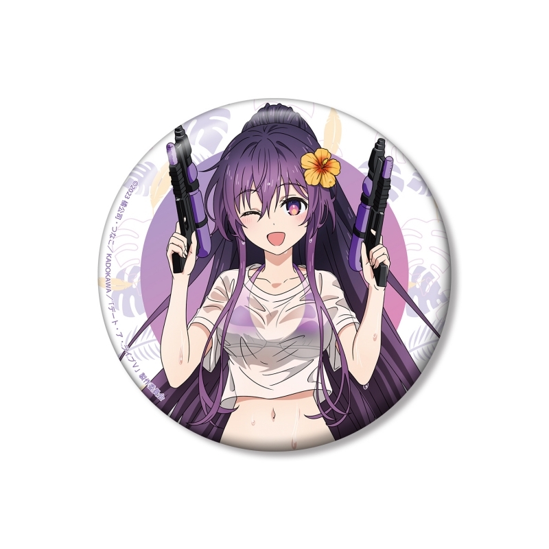 【グッズ-バッチ】デート・ア・ライブV 描き下ろし 夜刀神十香 デート・ア・バカンスver. 100mm缶バッジ