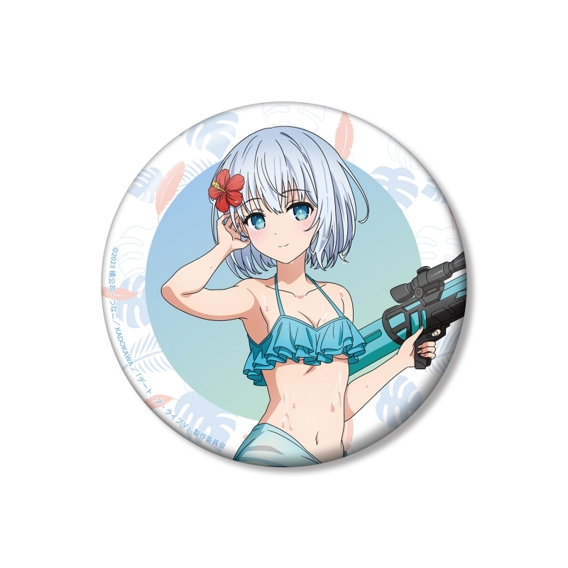 【グッズ-バッチ】デート・ア・ライブV 描き下ろし 鳶一折紙 デート・ア・バカンスver. 100mm缶バッジ