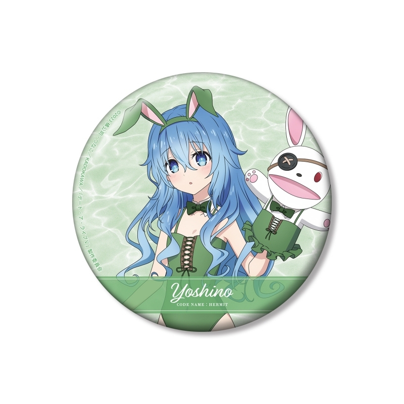 【グッズ-バッチ】デート・ア・ライブV 描き下ろし 四糸乃 水着バニーver. 100mm缶バッジ