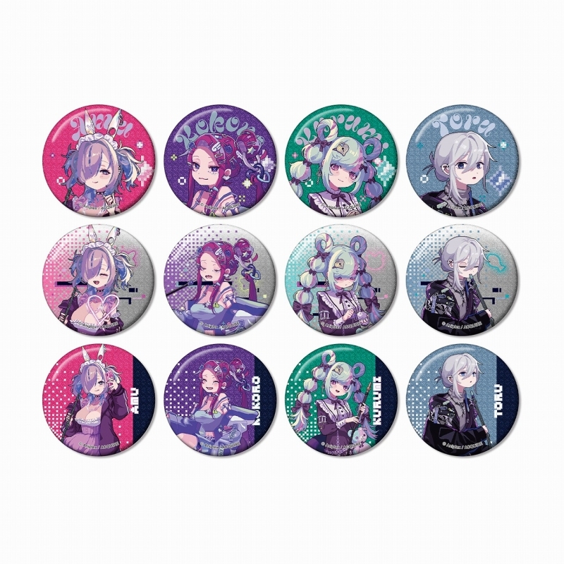 【グッズ-バッチ】Hookah Haze トレーディンググリッター缶バッジ